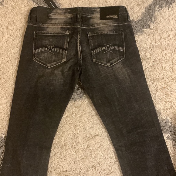 NWT, Express jeans, size 4 Stella style, skinny, dark wash - Picture 5 of 7